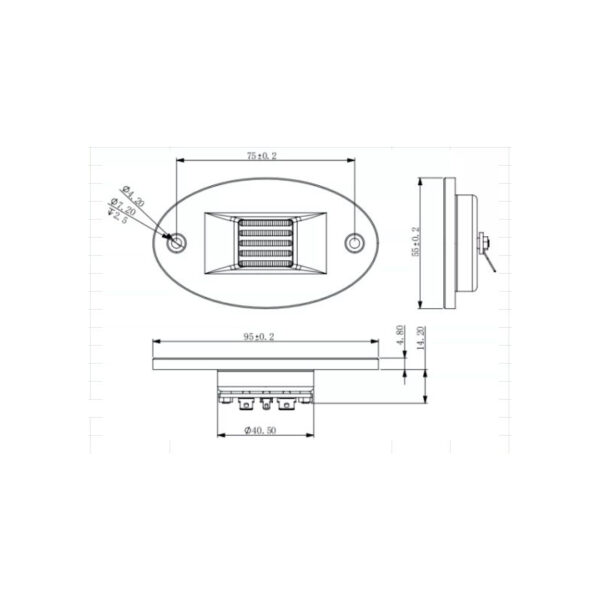 Air motion transformer tweeter ribbon tweeter