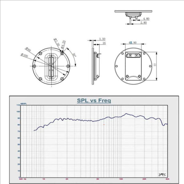 4Inch Ultra Tweeter Speaker Ribbon
